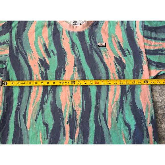 Adidas ORIGINALS MEN'S R.Y.V OVERSIZE T SHIRT Adult XL‎ Pastel Pink Blue Navy - Picture 10 of 11